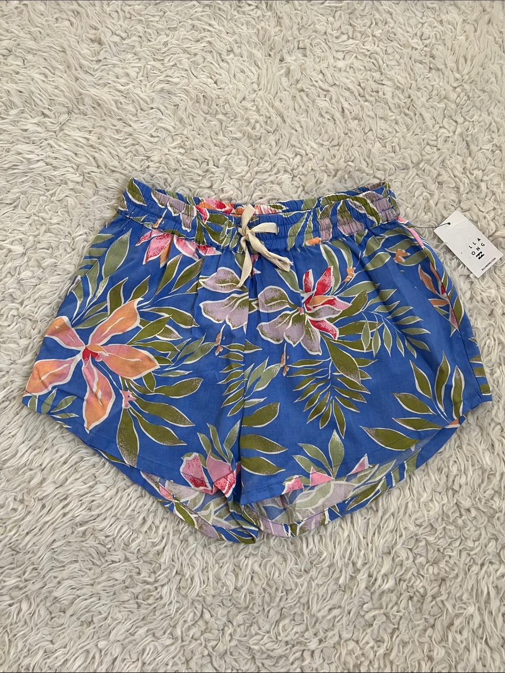 Billabong Tropical Pipeline Women's Shorts Floral Size Small Casual